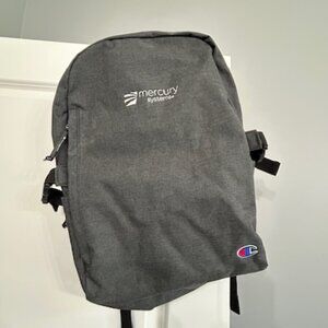 Champion Computer Backpack NWOT w/ Company Logo Gray Approx 19" Handle Padded